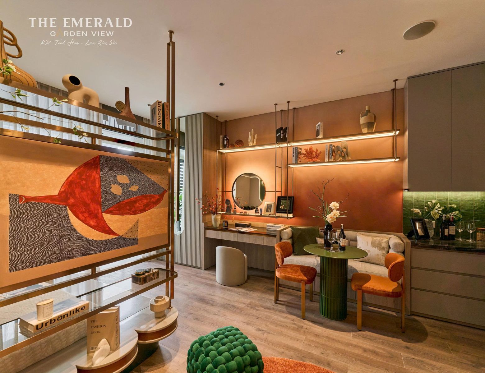 Căn Studio the emerald garden view